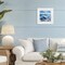 Stupell Industries Curling Aqua Wave on Shore Framed Print Under Glass, design by Kate Jarvik Birch